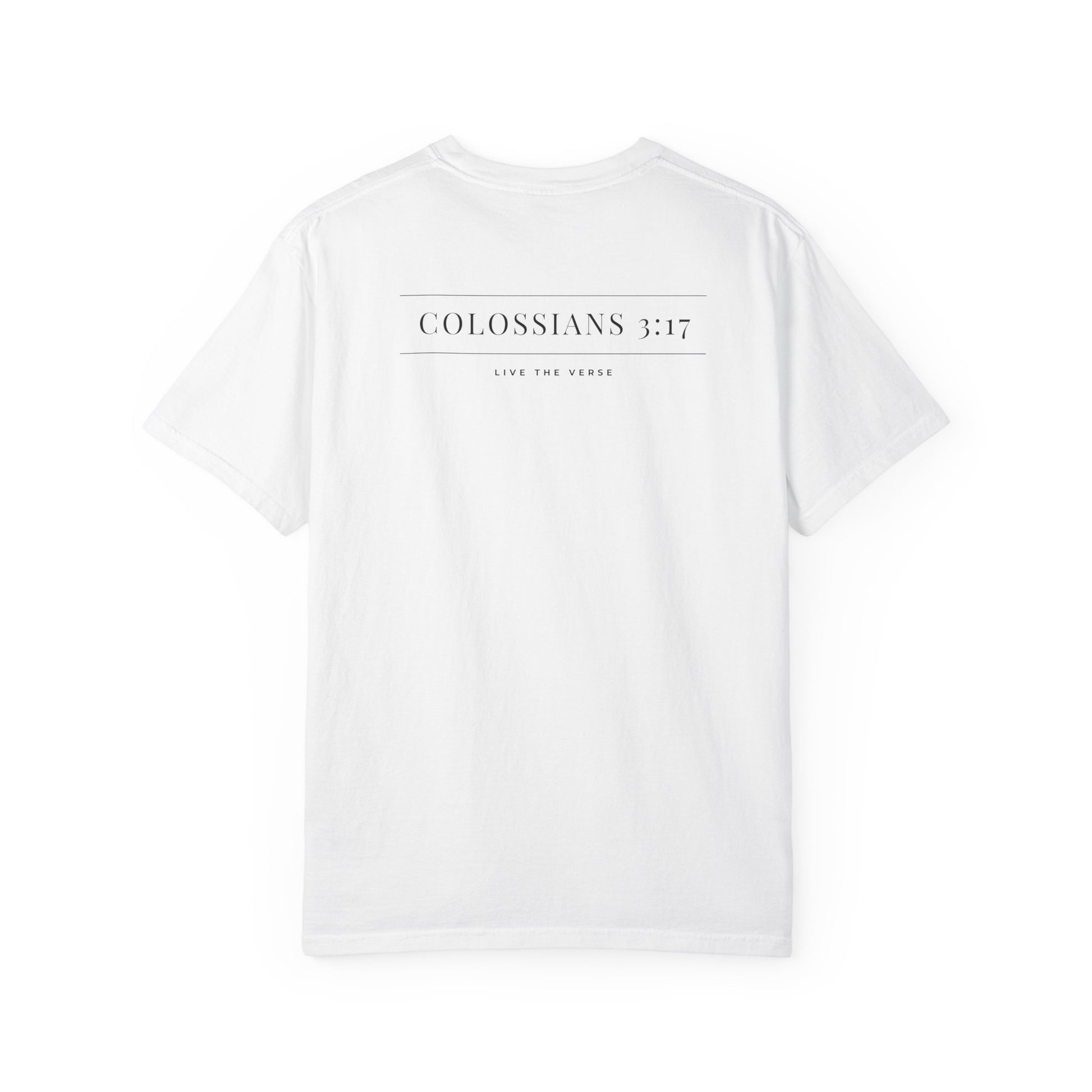 Live the Verse – Colossians 3:17 T-shirt | all4HIM Collection
