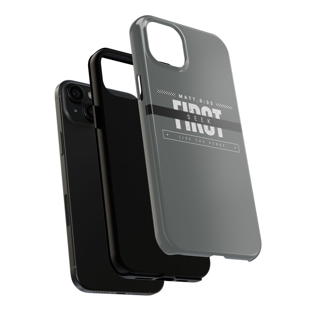 Seek First – Matthew 6:33 Phone Case | Live the Verse Collection
