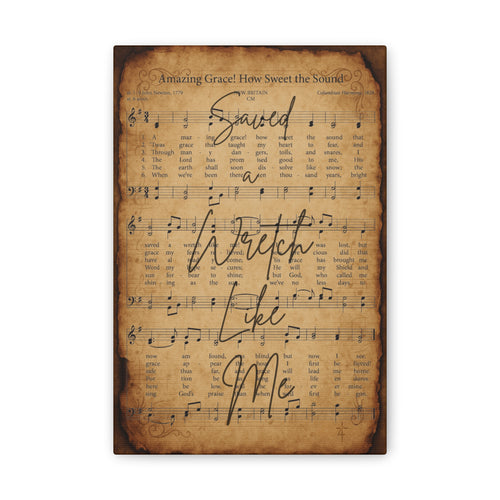 Amazing Grace – Sacred Hymns Canvas Print | Live the Verse | all4HIM