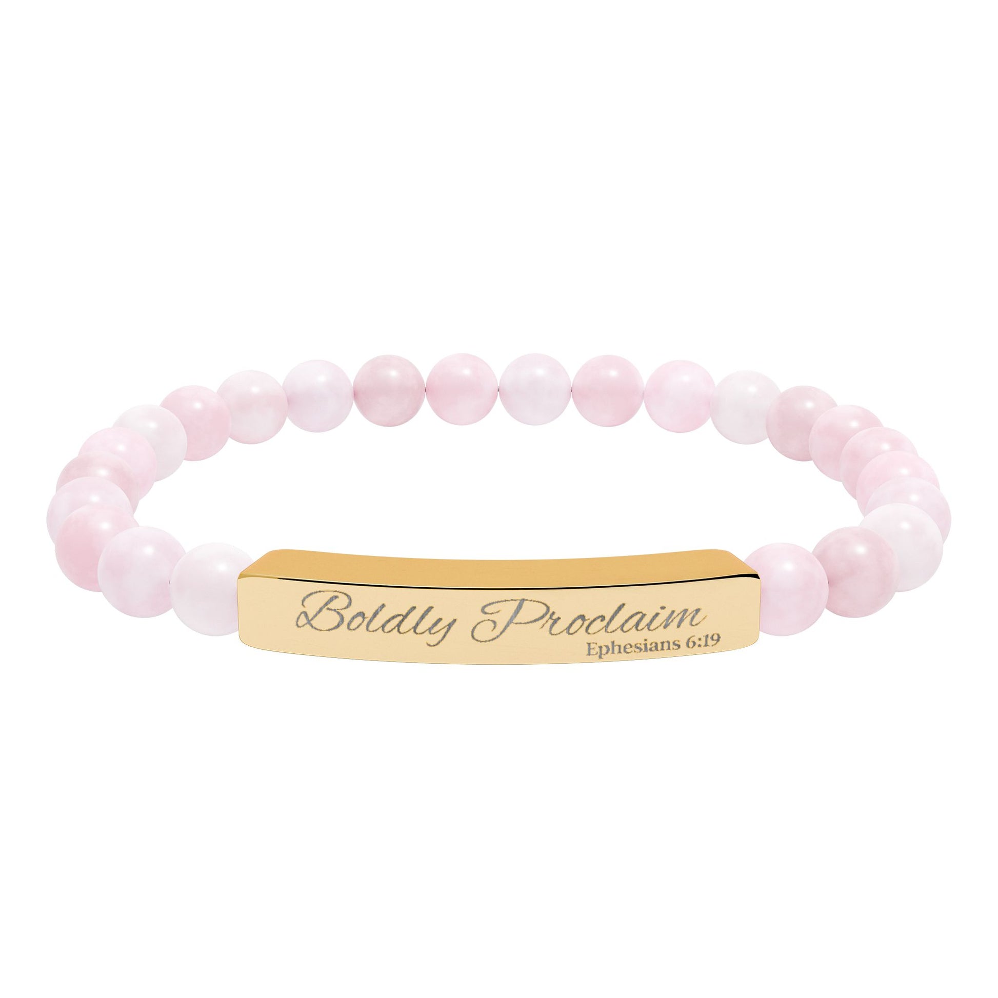 Boldly Proclaim – Ephesians 6:19 – Beaded Bracelet | Live the Verse | all4HIM