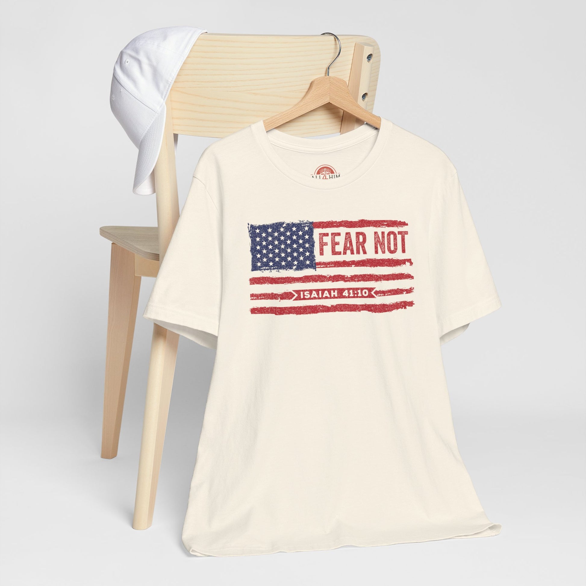 Fear Not - Isaiah 41:10 Patriotic T-Shirt | Live the Verse | all4HIM Collection