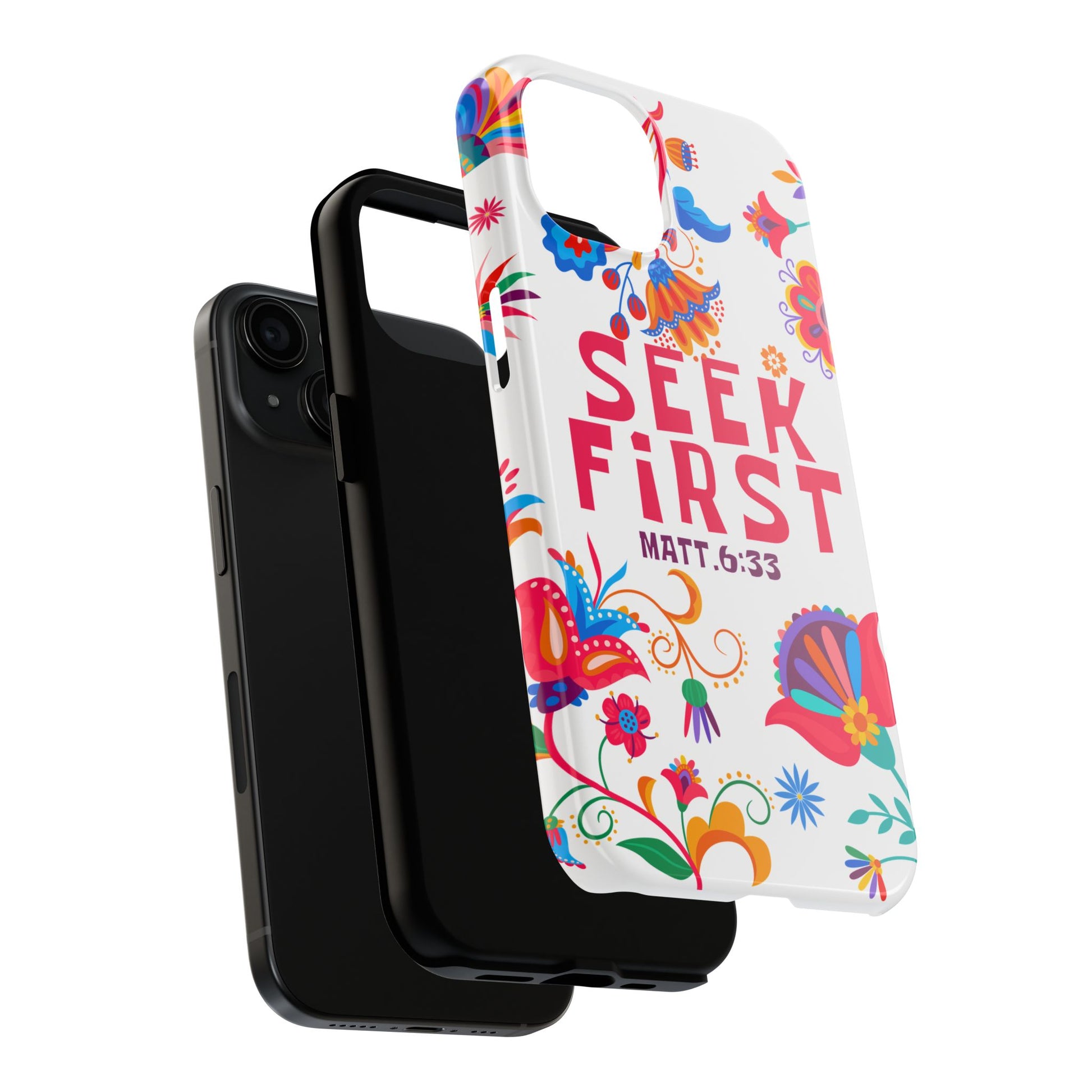 Seek First – Matthew 6:33 Phone Case | Live the Verse Collection