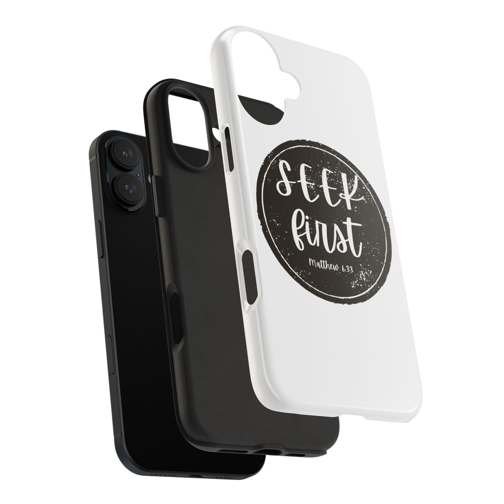 Seek First – Matthew 6:33 Phone Case | Live the Verse Collection