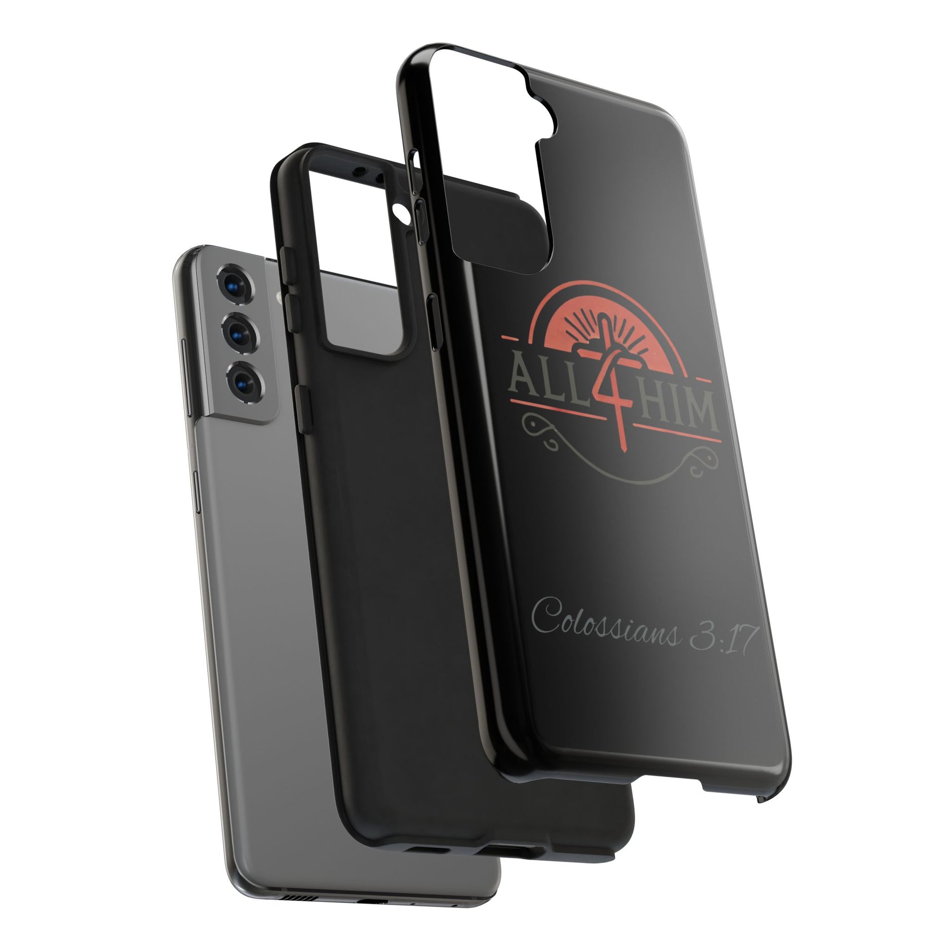 all4HIM Logo Phone Case – Colossians 3:17 | Faith + Function